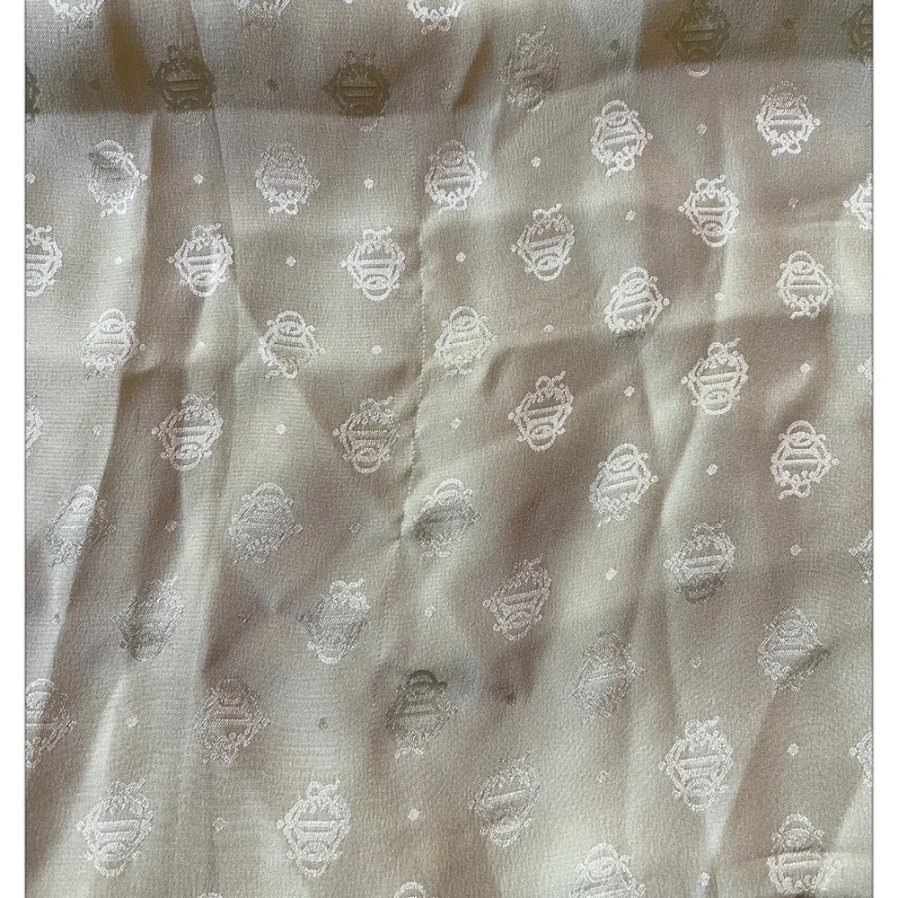 Authentic Dior Cream Silk Scarf-Preowned As Is - Picture 2 of 2